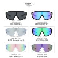 Nuevas gafas de sol deportivas de una pieza con montura grande, gafas de sol coloridas de moda, gafas de ciclismo - details 8