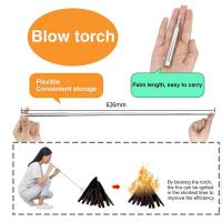 Tubo de Acero Inoxidable para Camping y Picnics Herramienta de Fuego Ideal para Venta al Aire Libre y Uso en Mangas Normalmente con Batería - details 0