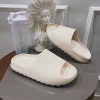Zapatillas de nube con plataforma gruesa para mujer, suela suave de EVA, chanclas de playa de verano, zapatillas antideslizantes para el baño y el hogar - details 2