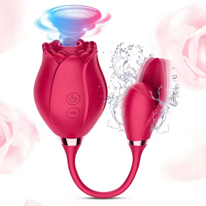 Leten Rose-vibrador juguete sexual femenino punto G clítoris pezón succionador de clítoris estimulador de vacío huevo vibrador productos para adultos para mujeres silenciosas - 1