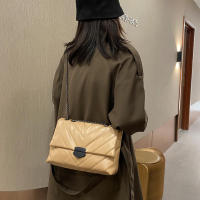 Bolso cruzado de cuero PU con hilo de bordado para mujer, bolso de cadena para hombro, bolso de mujer de marca de gran capacidad - details 9
