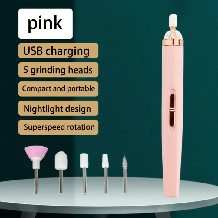 Máquina De Taladro Eléctrico Recargable con 5 Juegos De Brocas, Herramienta Pequeña Para Quitar Uñas, Kit De Taladro - 1