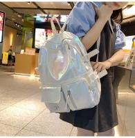 Mochila coreana de gran capacidad para estudiantes de secundaria y universidad, nueva mochila láser versátil de estilo japonés - details 14