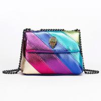 Moda Nuevo Arco Iris Color Empalme Bolsa Pájaro Cabeza Cadena Hombro Crossbody Señoras Bolsa - details 1