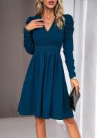 Elegante Vestido de Midi para Mujer Color Sólido, Estilo A Línea, Primavera Otoño 2025 - details 1