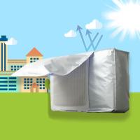 Cubierta de aire acondicionado antipolvo, bloque de limpieza, luz solar, antinieve, Protector de aire acondicionado impermeable, máquina principal - details 1