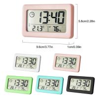 Reloj despertador Digital temperatura de escritorio LCD termómetro Digital higrómetro de escritorio calendario de fecha y hora con pilas - details 3