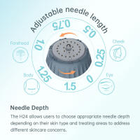 Bio Needle H24 Derma Stamp Titanium Hydra Needle, aguja ajustable eficiente, solución para el rejuvenecimiento de la piel, 10ml, nuevo - details 4