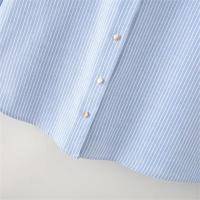 Camisa a rayas de manga larga informal y versátil 2025 con solapa y temperamento holgado, ropa de mujer nueva de verano - details 4