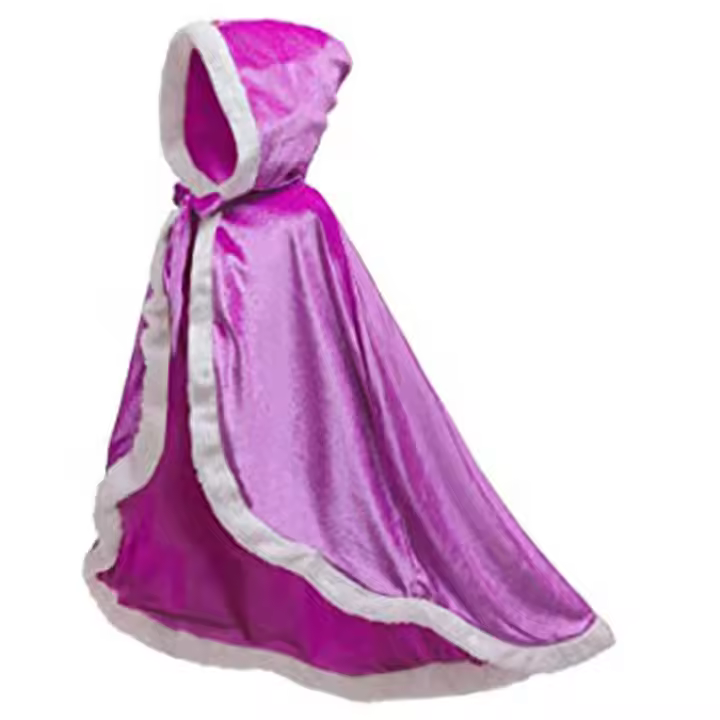 Capa de disfraz de princesa para niña, accesorios de fiesta, Blancanieves, Elsa, Anna, Rapunzel, Aurora, lentejuelas, Halloween - 1