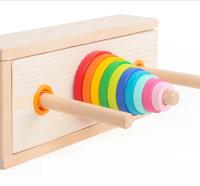 Rompecabezas de madera clásico para niños, torre de apilamiento, juguetes educativos templarios, juguetes - details 8