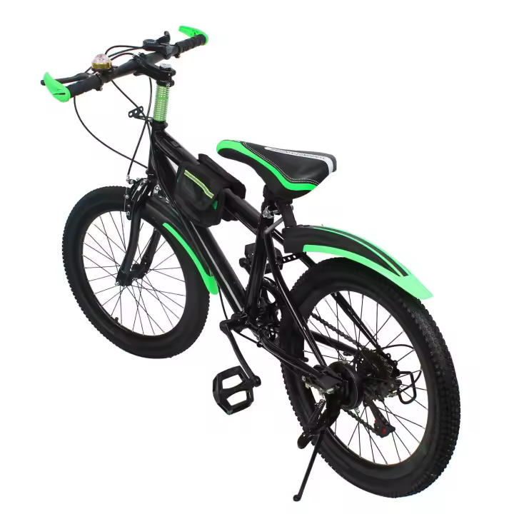 Bicicleta de Montaña de 6 velocidades para niños, niñas y adolescentes, 20 pulgadas, color verde - 1
