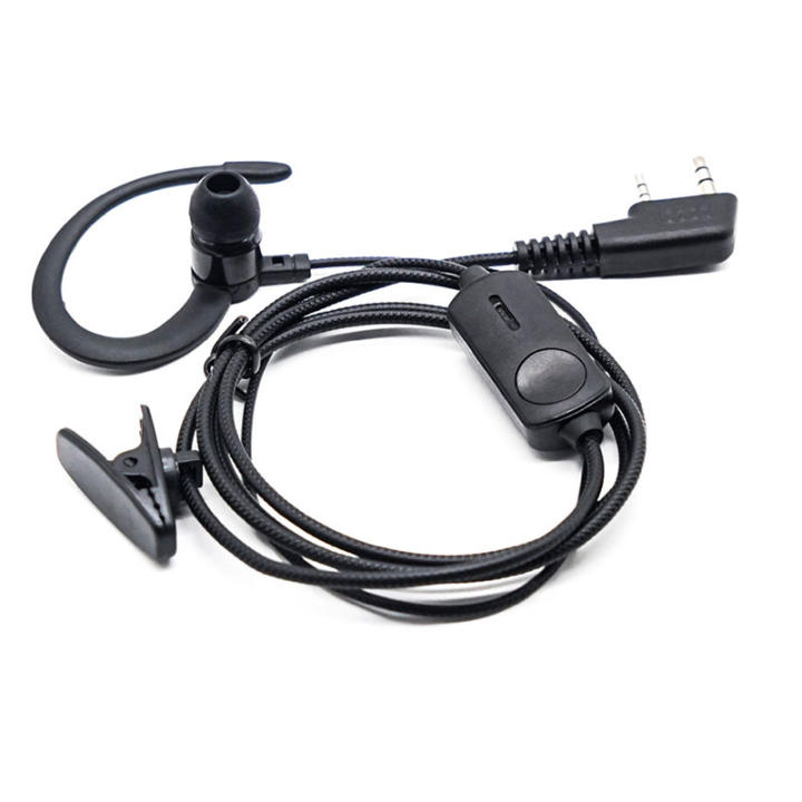 Auriculares para Walkie Talkie Baofeng Micrófono de Pendiente con Enchufe K