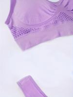 Sujetador deportivo con almohadillas incorporadas, transpirable, alta elasticidad, sin aros, perfecto para yoga, fitness, correr - details 11