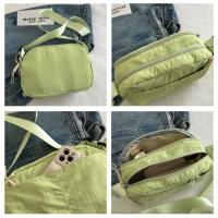 Bolso cuadrado de nailon de secado rápido, bandolera de gran capacidad, bandolera con cremallera, Color sólido, riñonera versátil para estudiante - details 2