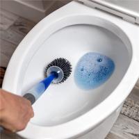 Escobilla de baño, mango recargable que dispensa limpiador de inodoro de Gel, soporte ventilado para almacenamiento sanitario-escobilla de baño - details 7
