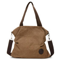 Bolso de mano informal europeo y americano para mujer, bandolera de hombro portátil de lona Simple, bolso cruzado de gran capacidad - details 10