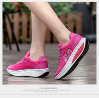 Zapatos deportivos de marca para mujer, zapatos tonificantes para aumentar la altura de 5 Cm, zapatillas de deporte con cuña, zapatos mecedores transpirables, zapatos con plataforma para sacudir - details 16