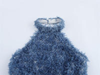 Vestido de Primavera para Mujer OUWU Ajuste Delgado, Sin Mangas, Cuello Colgante, Diseño de Socialité de Industria Pesada - details 2