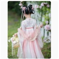 Hanfu edición de primavera y otoño disfraz Tang de estilo chino antiguo súper inmortal para niños vestido de manga larga para niñas pequeñas - details 3