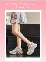 Película de succión inferior papá zapatos nuevos zapatos de plataforma diamantes de imitación transpirable zapatos deportivos casual versátil zapatos para correr - details 10