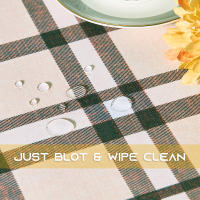 RYB-Mantel decorativo a cuadros para el hogar, impermeable, a prueba de aceite, grueso, Rectangular, cubierta de mesa de boda, paño de mesa de café con 3 colores - details 19