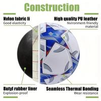 Balón de fútbol de cuero PU n.° 5, balón de fútbol de alta elasticidad, resistente al desgaste y a prueba de explosiones - details 5
