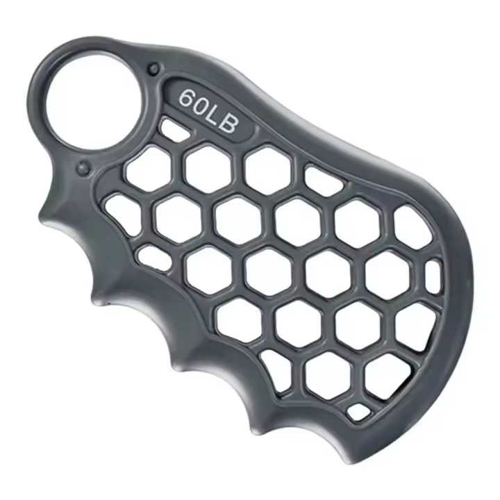 Entrenador de fuerza de agarre de panal con anillo de transporte, ejercitador ergonómico de fuerza de dedo de silicona 20/40/60LB - 1