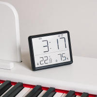 Reloj despertador multifunción de pared de escritorio, pantalla grande HD, reloj despertador para ver el tiempo, temperatura y humedad - details 3