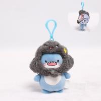 Animal relleno tiburón gordo colgante llavero decoración muñeca suave tiburón llavero de felpa Kawaii adorno colgante colgante de tiburón de dibujos animados - details 5