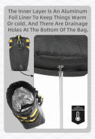 Rhinowalk-portabotellas de agua para bicicleta, bolsa de bolsillo con aislamiento para manillar de bicicleta, bolsa de herramientas para viajes de turismo, compatible con bicicleta de montaña y carretera - details 10
