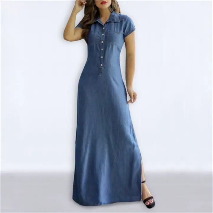 Vestido largo elegante y elegante para mujer verano 2025 con cuello en V abierto, talla mediana, vestido de fiesta ajustado. - 1