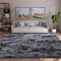 Alfombra Salon Grandes Shaggy Antideslizante Super Suave Pelo Largo Fluffy Alfombra Adecuado para la Decoración de Salas de Estar y Dormitorios (160 x 200 cm, Gris Blanco) - details 43