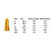 Pantalones de camping con temperamento de cinturón hueco para mujer, cintura alta, pantalones casuales de pierna ancha - details 0