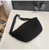 Riñonera de gran capacidad para mujer, bolsos de hombro tipo bandolera, riñonera informal, bolso sencillo para teléfono, riñonera de pana, bolso de plátano para mujer - details 26