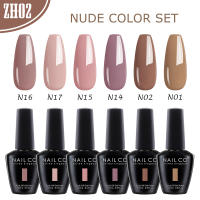 NAILCO-Juego de esmaltes en Gel para uñas, barniz semipermanente UV LED, Base superior, 15ml, 6 colores - details 5