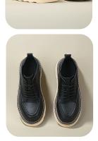 Botas de cuero de alta gama para hombres zapatos de piel de vaca pura zapatos altos de piel de vaca de primera capa - details 5