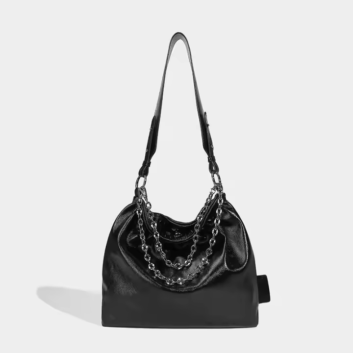 Nuevo bolso de mano, bolso de hombro de alta gama a la moda, bolso de mujer de gran capacidad con cadena de estilo locomotora. - 1