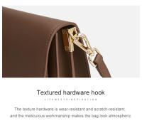 FOXER de cuero de bolso de hombro retro temperamento mujeres mensajero cuadrado bolsas - details 15