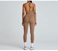 Traje de Yoga cómodo y Sensual para mujer, ropa deportiva transpirable de secado rápido para correr al aire libre, ciclismo y Fitness - details 20
