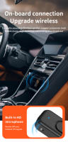 Adaptador de Audio con Bluetooth 5,4, transmisor y receptor de Audio inalámbrico AUX de 3,5mm, música HIFI con micrófono HD para auriculares de coche y TV - details 7