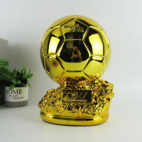Trofeo de fútbol de portero, suministros para fanáticos de la Copa del Mundo, decoración de resina galvanizada - details 0