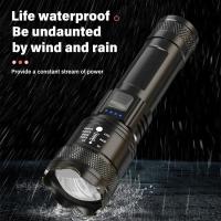 Linterna LED Súper Brillante Recargable por USB con Zoom Táctico Potencia de Enfoque Alta - details 4
