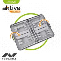 Aktive 62643 - camping portátil plegable para 2 personas, Incluye 2 taburetes, conjunto jardín con sillas - details 5