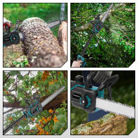 YOFIDRA-motosierra eléctrica telescópica sin escobillas, sierra de poda para carpintería de jardín de ramas altas, pasadores de batería Makita - details 8