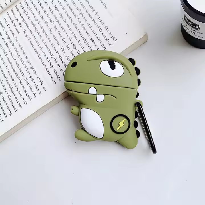 Bonita funda de silicona para auriculares AirPods Pro2, funda protectora creativa de dibujos animados para auriculares inalámbricos Bluetooth, 2022, 2023 - 1