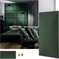 30 x 60 cm, Juego de 8 Piezas, Cabecero para Cama, Salón, Pared Decorativa, Tapizado Decoración 3D Moderna para Dormitorio, Insonorizante, Cojines Acústicos de Pared, Verde - details 13