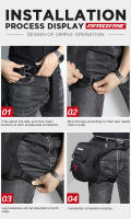 MOTOCENTRIC Motocicleta Cintura Baja Bolsa de Pierna Cinturón de Muslo Cadera Bum Impermeable Moto Táctica Viaje Ajustable Monedero para Hombres Fanny Pack Bolsas - details 9