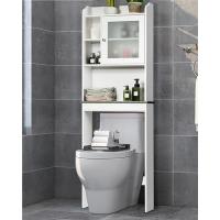 Armario Suelo de Baño, Mueble de Baño con Estantes Ajustables, Mueble de Almacenaje con Cajones y Doble Puerta, Mueble Lateral Multifuncional para Cocina (Gris) - details 13