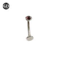 Anillo de Ombligo de cristal de titanio para hombres y mujeres, Piercing corporal curvo al revés, joyería corporal, 1 unidad - details 3